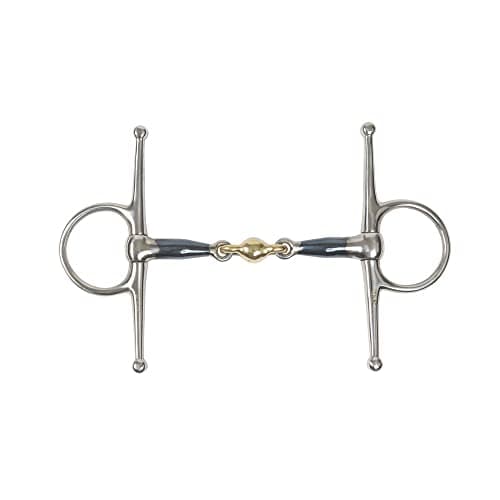 Image of Shires Blue Sweet Iron Full Cheek With Lozenge Horse Bit 5", Bluee Sweet Iron