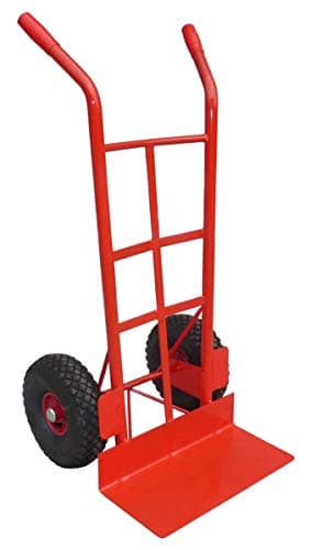Image of Rough Terrain Sack Truck (450kg Capacity), Heavy Duty Sack Truck Trolley with Large Plate, Garden Sack Barrow with Pneumatic Wheels