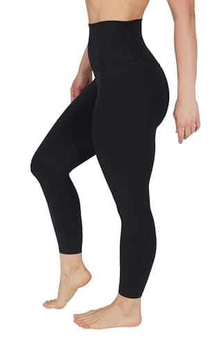 Image of 90 Degree By Reflex Womens High Waisted Leggings Buttery Soft Workout Squat Proof Gym Yoga Pants, Classic Black, S