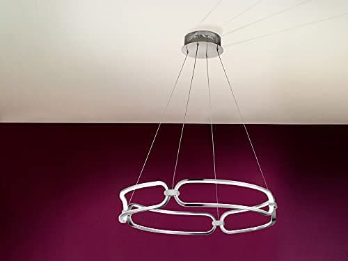 Image of Schuller Colette Modern Stylish Dimmable LED Designer Pendant Light Chrome with Remote Control