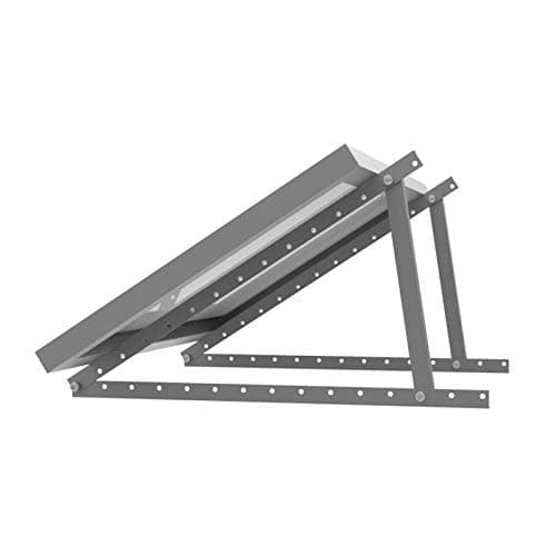 Image of enjoy solar Aluminium Adjustable Mast Bracket with Tilt Angle 30° -60° for Single Panel Solar Panel Suitable for Module Width 100-680mm (Including Screws and Nuts)