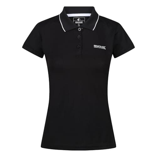 Image of Regatta Women's Maverick V Quick-Drying Polo Shirt - Black