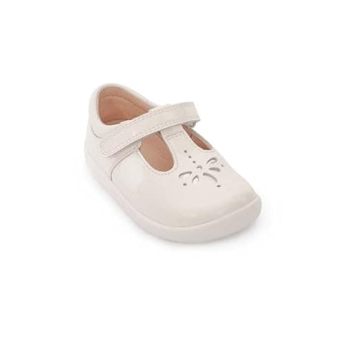 Image of Start-rite Puzzle White Patent Kids First Shoes 0779-14F