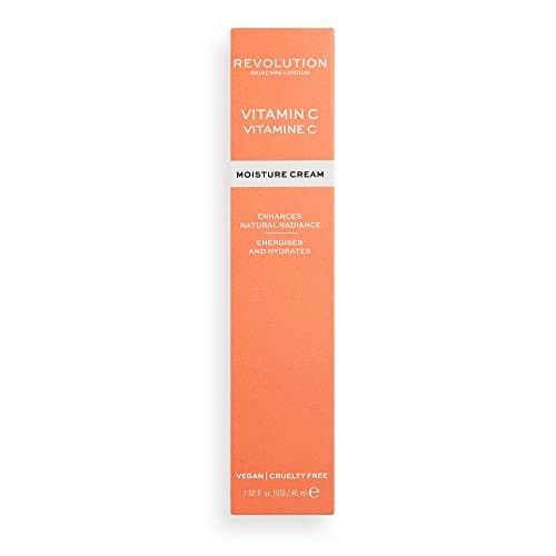 Image of Revolution Skincare Vitamin C Face Cream, Radiance Moisturiser Containing Niacinamide, Vegan and Cruelty-Free, 45ml