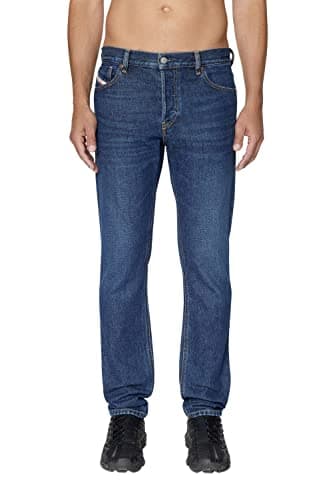 Image of Diesel Men Straight Jeans Mid Blue 01 34W R