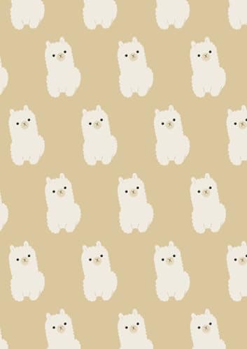 Image of A5 lined notebook - llama