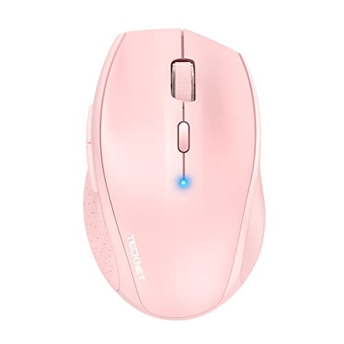 Image of TECKNET Classic Bluetooth Mouse, 4800 DPI Wireless Mouse, Cordless Mice Ergonomic Portable Mouse for Laptop, Computer Mouse with 6 Adjustable DPI, PC Mouse with 24 Month Battery Life