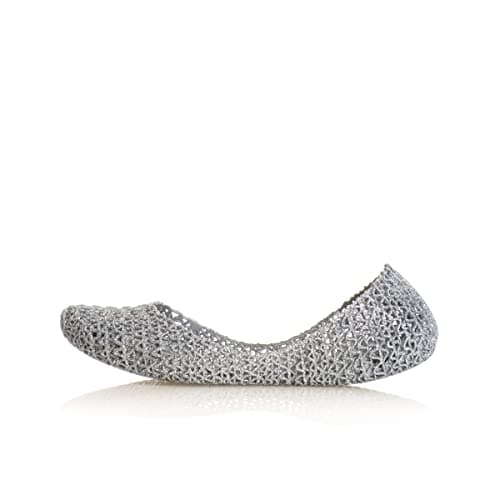 Image of Melissa Campana Papel 20, Women’s Closed Toe Ballet Flats, Silver (Silver Glitter 50711), 6 UK (39 EU)
