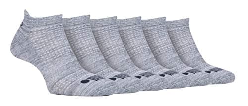 Image of Jeep - 6 Pairs Mens Cushioned Sport Ankle Socks | For Outdoor Activties including Running Tennis Gym Athletics (6-11, Grey/Light Grey)