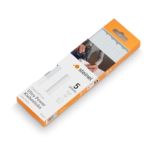 Image of Steinel Ultra Power Sticks, Ø11 mm, Craft Glue, hot melt Adhesive, Transparent, 60 g, 5 pcs, Ø 11 mm