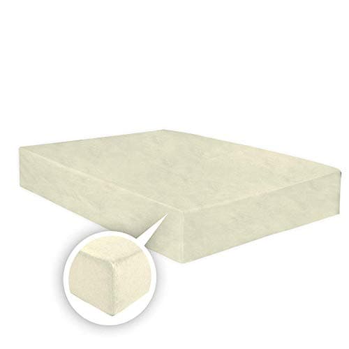 Image of ARLINENS Thermal Flannelette Fitted Sheet 25cm 100% Brushed Soft Cotton available in 7 colours (Cream, Single)