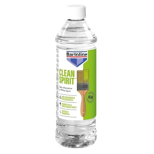Image of Clean Spirit 750ml Pack of 1 Removes Oil & Water-Based Paints - Non-Hazardous & Biodegradable, Non-Flammable, Low Odour Spirit - Ideal for Brush & Tool Cleaner