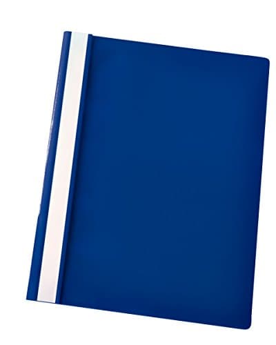 Image of Esselte A4 Plastic Report Files, Pack of 25, 160 Sheet Capacity, Dark Blue, 28315