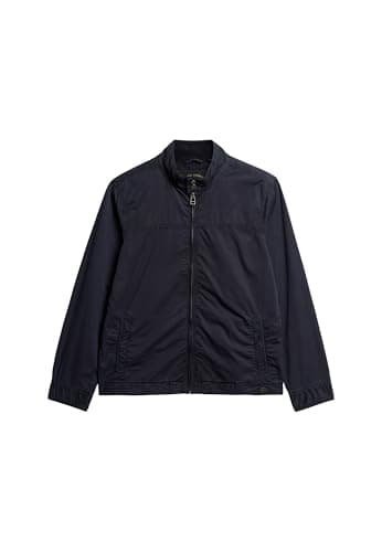 Image of Superdry Classic Harrington A1-Casual Jacket for Men, Eclipse Navy Blue, XL