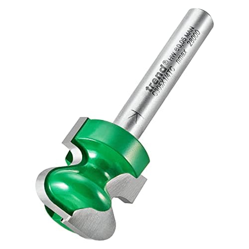Image of Trend CraftPro Drawer Pull Router Cutter, 1/4 Inch Shank, 19mm Cut Diameter & 4mm Cut Radius, Tungsten Carbide Tipped, C305X1/4TC