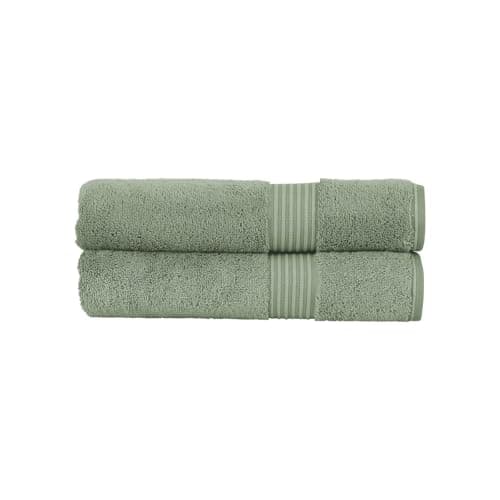 Image of Christy Supreme Hygro 2 Bath Towels Set | Bay Leaf | 100% Luxury Supima Cotton | Ultra Soft | Super Absorbent | 650GSM | Plush and Long Lasting