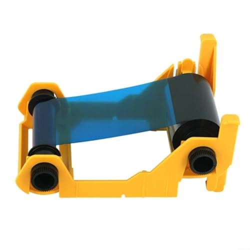 Image of Tidgel YMCKO Color Ribbon for Zebra P110i Printer, Replaces 800015-940, 200 Prints with Protective O-Layer for ID Cards