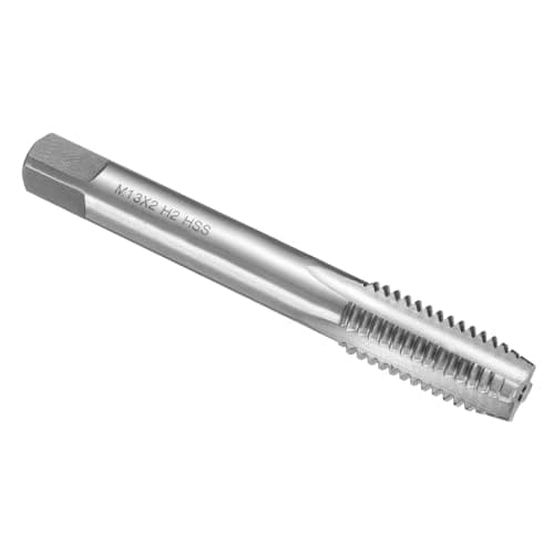 Image of sourcing map Hand Plug Tap M13 x 2 H2 Metric Thread Plug Style Taps Straight Flute Screw Tapping Threading Tool High Speed Steel HSS6542