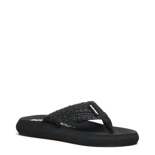 Image of Rocket Dog Adios Womens Black EVA Flip Flop - Size 3 UK - Black
