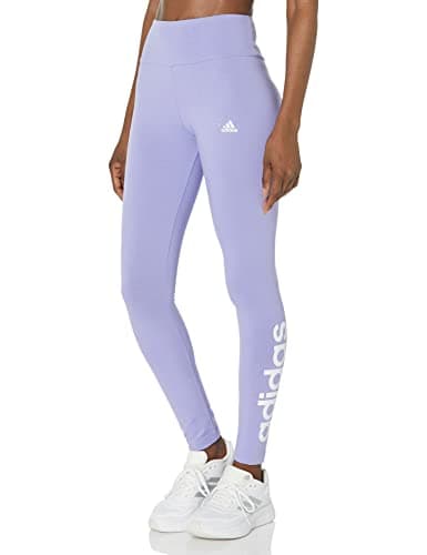 Image of adidas Women's Linear Legging, Light Pink/Black, 2x