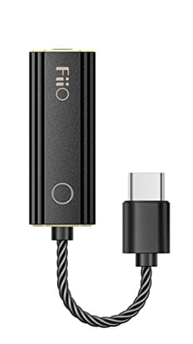 Image of FIIO JadeAudio KA1 Headphone Amps Amplifier Tiny USB DAC High Resolution 3.5mm Lossless for Smartphones/PC/Laptops/Players(Type C, Black)
