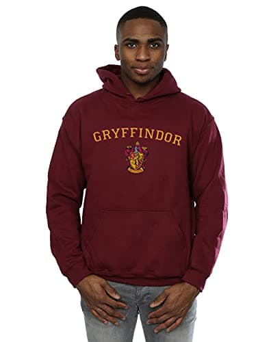 Image of Harry Potter Men's Gryffindor Crest Hoodie Burgundy Large