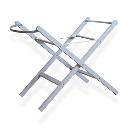 Image of Clair de Lune Self Assembly Natural Moses Basket Folding Stand