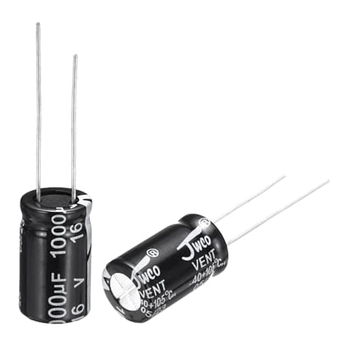 Image of sourcing map 1000uF 16V 10x17mm Electrolytic Capacitor, Radial Leads Aluminum Capacitors for TV, LCD Monitor, VCD, 15Pcs