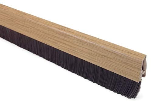 Image of Stormguard Bottom Door Brush Seal - Light Brown, 838mm/33" Weather Stripping