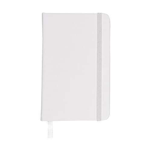 Image of eBuyGB A6 Coloured Hardback Lined Paper Notebook, White