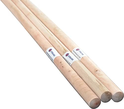 Image of Sterling Ventures Replacement Wooden Handle for Brooms & Mops Multi-Pack (3)