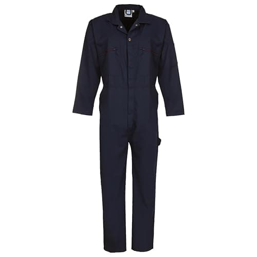 Image of FORT - Zip Front Coverall - Handy Pockets - Work Overalls for Men - Navy - 40"