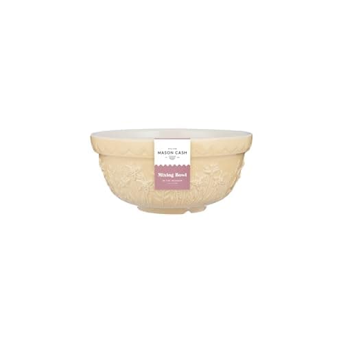 Image of Mason Cash in The Meadow Size 30 Mixing Bowl 21cm | 1.1 Litre Floral Embossed Earthenware Bowl for Baking, Prep & Serving | Dishwasher Safe