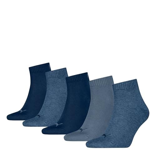 Image of PUMA Unisex Plain Quarter, Denim Blue, 6-8 UK