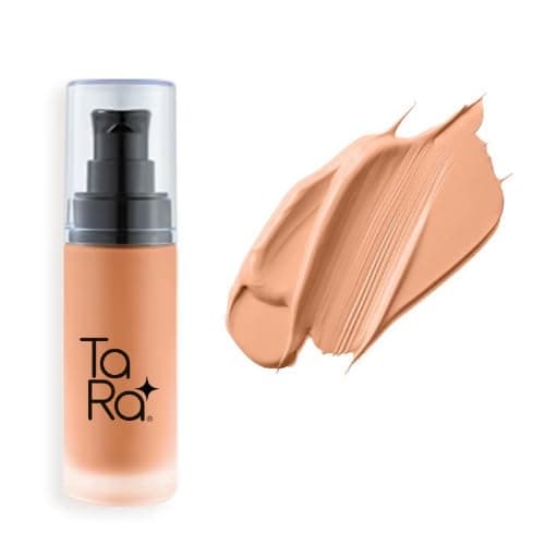 Image of TaRa Foundation Full Coverage Flawless Oil Control Natural Matte Finish Liquid Formula Blendable Long Lasting Makeup Concealer Cream - 30ml (Warm Sun, Pack of 1)