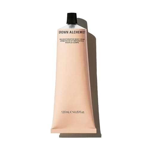 Image of Grown Alchemist Rich Restorative Body Cream 120ml - Rosa Damascena and Sweet Orange, Bioactive Natural Body Skin Care, Deeply Hydrating Moisturiser, Sooth Dry Skin, Firming, Tightening Lotion