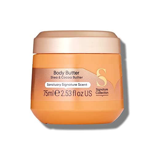 Image of Sanctuary Spa Body Butter, Cream Moisturiser with Shea Butter, Vegan and Cruelty Free, 75ml