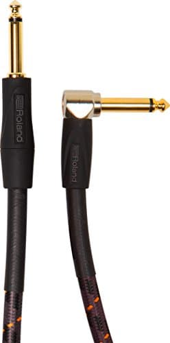 Image of ROLAND , Gold series Ric-G5A Instrument Cable 5Ft 1.5M Angled Straight Black