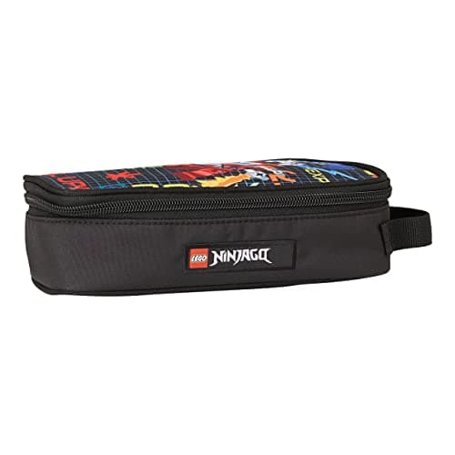 Image of LEGO® NINJAGO® Rectangular Pencil Case, Carrying Handle, Central Opening with 1 Zip, multi-coloured, Taglia Unica, Rectangular Pencil Case