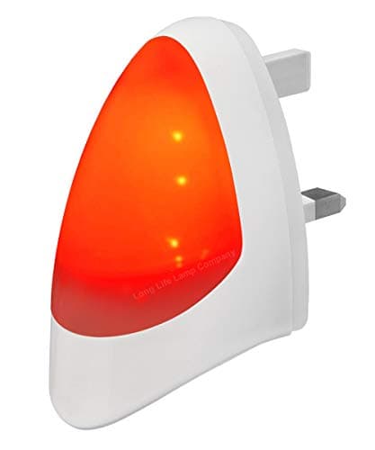 Image of Red Automatic LED Night Light - Plug in & Energy Saving Dusk 2 Dawn LED Night Light Sensitive Night Light