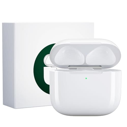 Image of Wireless Charging Case Replacement Compatible with AirPods 4, Airpods 4 Charging Case with Bluetooth Button for Pairing, 450 mAh Airpods 4 Case Replacement
