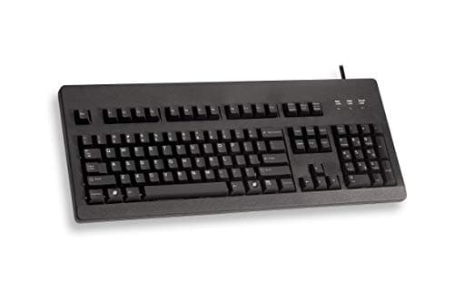 Image of CHERRY G80-3000, Wired Mechanical Keyboard, EU Layout (QWERTY), USB-Connection, Robust, Programmable Keys, MX BLUE Switches, Black