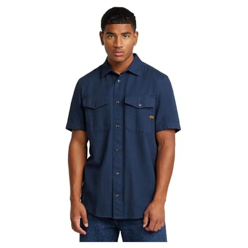Image of G-Star Men's Marine Slim Shirt , Blue (imperial blue gd D19751-D454-B851), M