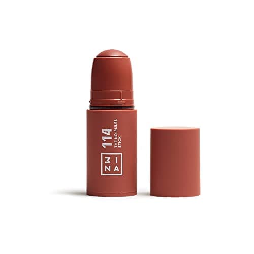 Image of 3INA MAKEUP - The No - Rules Stick 114 - Light brown Blush Stick Matte for Sensitive Eyes Lips & Cheeks with Hyaluronic Acid - Cream Blush for a Natural Finish - Vegan - Cruelty Free