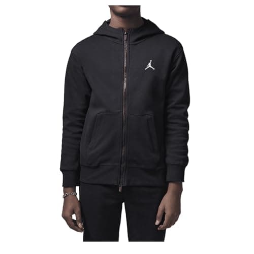 Image of Jordan Big Boys Dri-FIT Sport Full Zip Hoodie (95D273-023, Black)