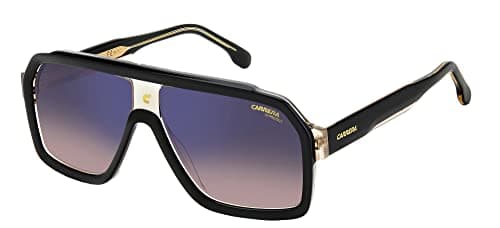 Image of Carrera 1053/S BLACK BEIGE/BROWN SHADED BLUE MIRROR 60/12/145 men Sunglasses