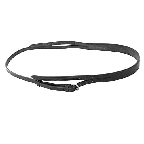 Image of Shires Blenheim Bridle Headpiece-Black Cob 5/8" (16mm)