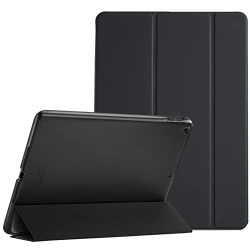 Image of ProCase Smart Case for iPad 6th/iPad 5th Generation/iPad 9.7 Inch Case 2018 2017(Model: A1893 A1954 A1822 A1823), Ultra Slim Lightweight Stand Case with Translucent Frosted Back -Black