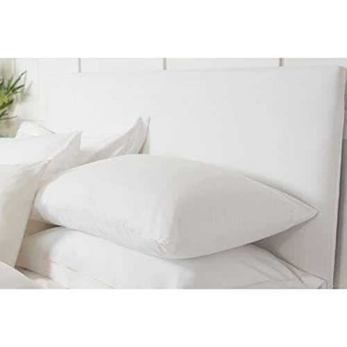 Image of Belledorm Faux Suede Headboard Cover (King) (White)