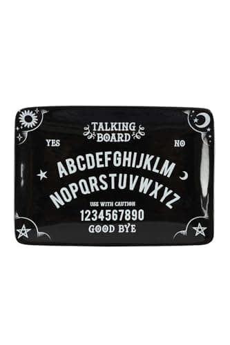 Image of Ouija Talking Board Rectangular Black Ceramic Trinket Catch All Dish